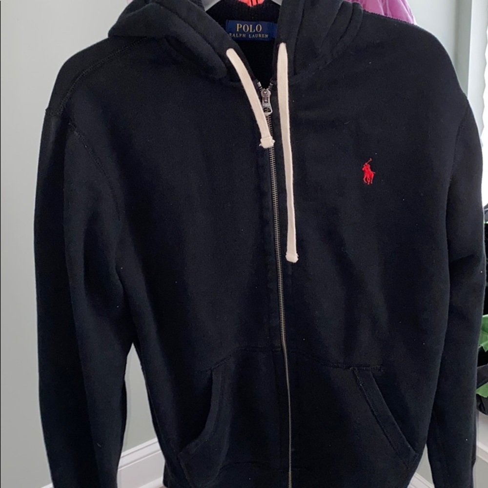 Black Polo Hoodie